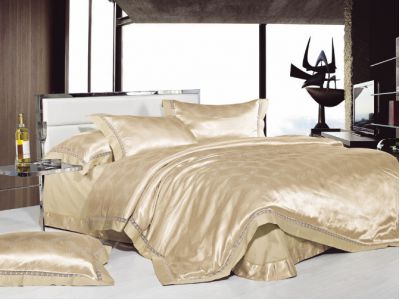 Soft Silk Cotton Bedding Set-SSXD(IVORY