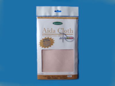 Aida Cloth 18CT Pink  H/S pack 36x45cm