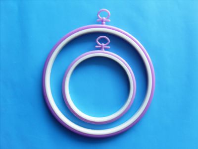 Colored Plastic Embroidery Hoop