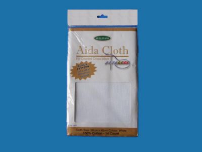 Aida Cloth 14CT White H/S pack 36x45cm